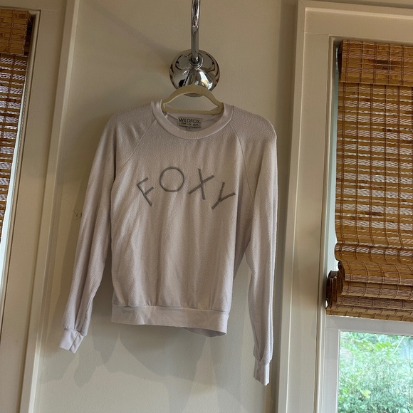 Wildfox "Foxy" Long Sleeve Top / Sweater M - Picture 1 of 3
